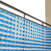 JOYKK 5m Resistente al Calore Schermo per Privacy Schermo per Recinzione Paralume Protezione Anti-Vento - Blu Bianco
