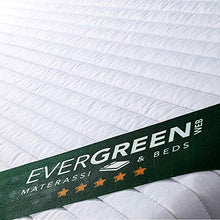 EVERGREENWEB - Materasso una Piazza e Mezza 120x200 Alto 20cm + CUSCINO in Memory Foam INCLUSO Lastra in Water Foam Ortopedico Rivestimento SFODERABILE e Lavabile Effetto MASSAGGIANTE per Reti e Letti
