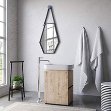 AJH Specchi da Bagno, Specchio per Il Trucco da toeletta Specchio da Parete in Ferro battuto Specchio da Bagno Rotondo Specchio da toeletta Specchio Decorativo per Hotel