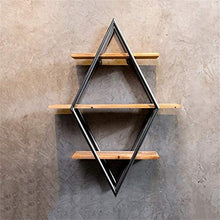 Decorazioni Da Parete Mensola Di Design 3 Ripiani Bar Mensola Diamantata A Parete Mensola A Soffitto Sporgenza Utilizzata Per Portaoggetti / Portabottiglie / Libreria / Cornice Per Decorazioni Sospes