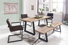 KadimaDesign Ristorazione Bank Gaya accedere Panca in Legno massello Panca di Legno di Acacia 180x40cm Essbank banco di Cucina in Legno Naturale Rustica Robusta