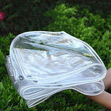 XIAOZHEN Vele Parasole Teli protettivi per Piante Addensare Trasparente Impermeabile Panno Balcone Pioggia Shield Domestica PVC Tent Garden (Color : Clear, Size : 3m*5m)