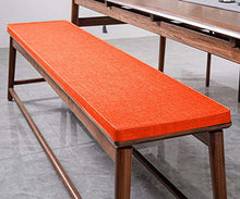 Cuscino per panca da giardino, 2 3 posti, 90/100/120 cm, cuscino antiscivolo per panca da interni ed esterni (80 x 30 x 3 cm, arancione)