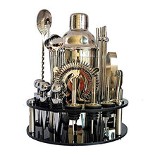 Wenzhihua Set di Miscelazione per Cocktail Bartender Kit Cocktail Shaker 30 Pezzi Set Staffa Rotante Home Abito Fai da Te per Bevande Misti Martini Bar ToolsStrumento A Barre