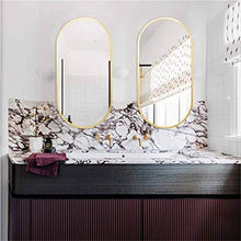 Beautifully Makeup Specchi Specchio Bagno a Parete Specchio sospeso | Specchio da Barba e Trucco da Trucco a Parete Circle | Specchio Circle Plane | Specchio Decorativo Moderno | Bagno con struttur