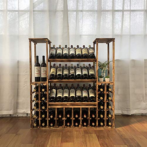 Wine Storage Console Table Wine Rack Wine Bar Cabinet for la casa Cucina Sala da pranzo Vino bagagli stand di esposizione modulari solido legno for il vino Rack Piano Governo del vino ( Color : B1 )
