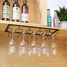 LIYANJJ Portabottiglie sospeso Portabicchieri Portabevande Portabottiglie da Vino sotto l'armadio Portabottiglie, Porta Bicchiere da Vino per Bar da Cucina Pub