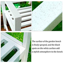 Panca Da Giardino Mobili Da Giardino Per Esterni Panchine In Metallo Con Schienale, Ghisa Sedia Con Struttura In Acciaio Per Patio Balcone Parco Giardino Portico Anteriore Sentiero Decorazione Prato