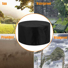 XYXH Telo Protettivo per Mobili da Giardino 140x95cm, Copertura Tavolo Esterno Tondo, Coperture per Mobili da Giardino Impermeabile, Resistente allo Strappo Panno Oxford Antivento