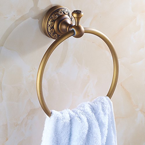 MBYW portasciugamani Moderno Portasciugamani in Rame Portasciugamani antichi, Anello portasciugamani Anello portasciugamani Anello portasciugamani in Bronzo Anticato con Pendente per Bagno
