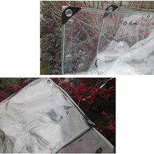 SHIJINHAO Telo Impermeabile Esterno,Trasparente Telo Impermeabile Pieghevole PVC Materiale Baldacchini Con Occhielli Antistrappo E Protezione Del Vento Della Barca Incatramata For I Giardini Serre Pro