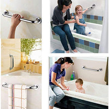 2pcs Maniglione da Bagno in Acciaio Inox, Barra di Sostegno per Bagno in Acciaio Inox,Maniglia da Parete per Vasca,Corrimano Antiscivolo di Sostegno per Anziani, Disabili, 30 cm