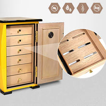 Accessori e umidificatori per sigari Sigaro Gabinetto delle Famiglie Cigar Box Idratante Camera Cigar Box Idratante Grande capacità Layered Conservazione Tenere Il Sigaro Mellow