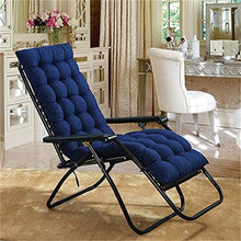 eewopjkj Cuscino per lettini Prendisole Supporto per Schienale Alto Addensare Cuscino per Sedia Relax Extra-Large Cuscino reclinabile Cuscini per Sedia a Dondolo Cuscini da Giardino-Blu Scuro 48x165