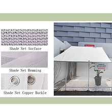 Shade Net Rete ombreggiante Bianca, Telone ombreggiante per la Protezione Solare - Rettangolare 4 × 8m, Ombra Telo con Protezione UV, per Giardino, Serra