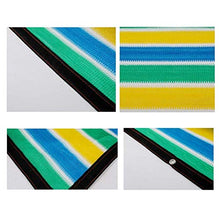 FCXBQ Tenda da Sole Tenda da Sole a Vela Tessuto Anti-UV Protezione Solare Rete Isolante per balconi Balcone Patio Tendalino a Strisce Colorate a 8 Pin (Colore: A, Dimensioni: 2 & Volte; 8m)