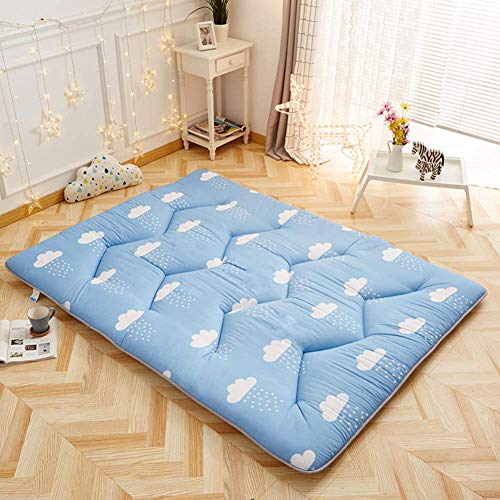 ZGYZ Materasso Singolo, Tappetino Spesso Morbido Comfort Pieghevole Camera da Letto Soggiorno Letto Futon Letto Roll-D 180x200x5cm