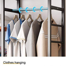 HYY-YY Free-Standing Armadio, Multifunzione Grande Indumento Rack con Bagagli Hanging Barre di Acciaio Telaio Heavy Duty Clothes Organizer