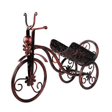 RETYLY Wine Portabottiglie O Porta Vino A Parete Dispenser Wine Bar Biciclette in Metallo Ottico