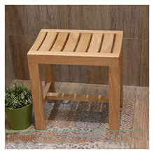JDJD Doccia Sedile Anticorrosione Bagno Sgabello Wash Piedi Anziani Bagno Sgabello da Doccia in Camera Cambiare Le Scarpe Sgabello Casa di Legno Solido Pranzo Sgabello (Color : 1)