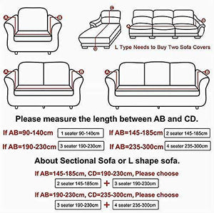Fsogasilttlv Fodera per Divano per Soggiorno,Solido Copridivano Elastico Divano Divano Fodera Protezione Sedia Soggiorno-Marrone Chiaro 2 posti 145-185 cm e 4 posti 235-300 cm (2 Pezzi) - Arredi Casa
