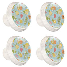 Maniglie per cassetti Manopole per cassetti Manopole rotonde Confezione da 4 per armadietto, cassetti, cassettiere, cassettiere ecc. Frutta