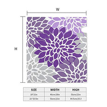 Moderno Viola E Grigio Floreale Unicamente Progettato Magnetico Casella Postale Copre Casella Postale Copertura per Giardino Cantiere Decor Dimensioni Standard 51x48 Pollici