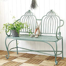 Panche da Giardino Per Esterni,Retro Panchina da Giardino In Ghisa In Metallo Per Balcone Panca Lounge Con Schienale,Sedia da Veranda Resistente Alle Intemperie,Per Deck / Canale di Lavoro