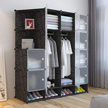 XuQinQin Armadio, assemblato Armadio, Armadio Semplice, Doppio Armadio, Telaio in Acciaio, plastica Assemblea, Armadio, Governo di immagazzinaggio Armadio (Color : A, Size : 147x47x165cm)