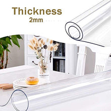 EUUHJK Telo Protettivo per Tavolo in PVC, Impermeabile, Trasparente, per Proteggere la tovaglia (Color : Thickness-1.5mm, Size : 100 * 100cm)