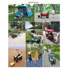 NIUYUANNN Carrello Pieghevole, Carrello da Campeggio A 4 Ruote, Giardino Esterno Portatile E Carrello Fai da Te (Colore : C)