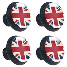 bandiera britannica 4 PCS Pomelli per Porta, Pomolo per Mobile, Pomelli per Mobili con Viti, Maniglia per Armadietto, Pomelli per Porta, Pomelli per Cassetti per Porta, Armadio, Cassetto e Credenza