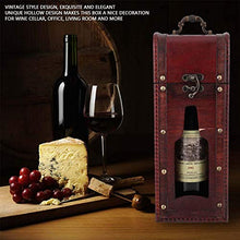 Scatola del Vino,Contenitore di Vino, scatole di Vino Scatola di immagazzinaggio di Vino Rosso dell'Annata di Legno Singola Scatola di Regalo di Vino in Legno Portatile