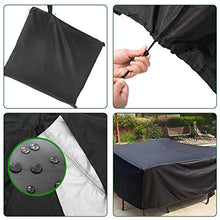Popolic Copertura per Mobili da Giardino Impermeabile, Anti-UV Copertura Protettiva per Tavoli, 420d Oxford A Prova di Polvere 200 * 160 * 70 Cm per Set di Sedute Tavoli da Giardino E Set di Mobili