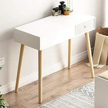 Tavolo da toeletta Semplice di legno solido Vanity Set con Flip Top Specchio e vellutata, StoolMultifunctional Toletta con 1 cassetti for la camera da letto per regalo donna ragazza bambini