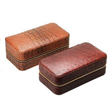 Liang Yu Cigar Humidors - Scatola di sigari Portatile 6 Pezzi Scatola di Sigaro in Pelle di Coccodrillo Stick: 20x11x8,5 cm Cedro Spagnolo Contenitore di immagazzinaggio (Color : Wine Red)