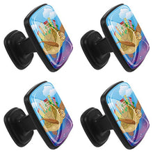 Flying turtle City house tree Pomelli per Porta Set di 4 Pomelli per Mobili Manopole per Cassetti Cucina Armadio Vetro