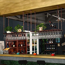 LXD Wine Rack, cremagliera di vetro di vino/a soffitto attaccatura del supporto di bottiglia del vino supporto del metallo ferro vetro vino Holder alta Cup/Altezza regolabile Rack Wine Glass,80 *