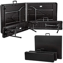 TecTake Tavolo e panche da Campeggio Pieghevole Giardino Picnic Barbecue - Disponibile in Diversi Colori - (Nero | No. 402209)
