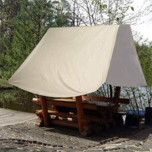 Oumefar Tenda da Sole Impermeabile con tettoia a Quattro Angoli per vialetto Patio o Altra Area Esterna(Beige)