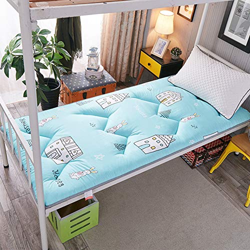 GEDHH Materassi Futon, Materasso Tatami Antibatterico Pieghevole Antiscivolo Traspirante per Camera da Letto, Ufficio e dormitorio per Studenti, 3 cm di Spessore,E,180 * 200cm/71 * 79inch