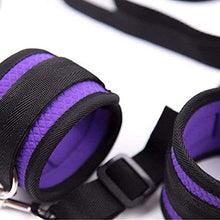 CareUToo Comodo Cinturino in Nylon e Kit per Benda per Benda per Allenamento di Forza di Mani e Gambe Viola