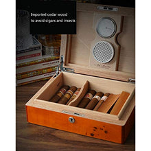 Umidificatori Humidor Box Cigar Humidor Cigar Alcolizzazione Grande capacità del Cassone di Legno di Cedro Sigaro Portatile Conservazione dei Sigari Box Regalo