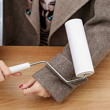 LLQM Bastoncino per Capelli, Rullo appiccicoso di Polvere, Carta Antipolvere può Essere Strappata in Diagonale, Spazzola per Rullo 16 cm, Feltro per Rimuovere peli e Polvere