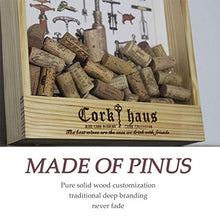 Portaoggetti in Sughero Per Vino, Legno Massello Fatto A Mano, Decorazioni Per La Casa Per Gli Amanti Del Vino, Che Conserva Ogni Tappo Significativo