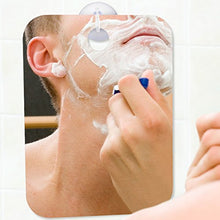 QSHAVE Specchio da doccia senza nebbia, di grandi dimensioni, con cappuccio a ventosa e gancio adesivo da barba