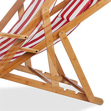 Relaxdays, Rosso Set 2 sedie, Sdraio Mare con Porta bevande, in Bambù, Braccioli, Richiudibile, Poliestere