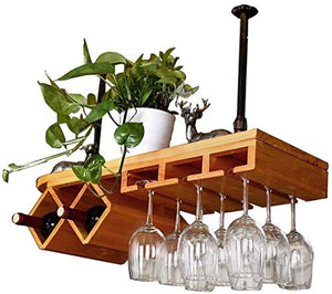 DJSMjbj Ripiani Wine Glass Shelf Bar Parete Supporto di Vetro di Vino del Basamento della mensola di Champagne mensola di Vetro Vino Ripiani