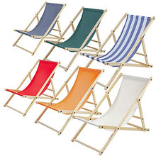 albatros Lettino da Giardino Sun, Grigio, Pieghevole, Sedia a Sdraio, Legno, terrazza Esterna