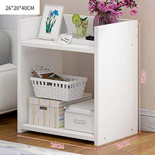 WSNBB Comodino, Senza Cassetti, Ampio Reticolo, più Spazio di Archiviazione, Facile da Installare, Lunghezza 26 Cm * Larghezza 20 Cm * Altezza 40 Cm